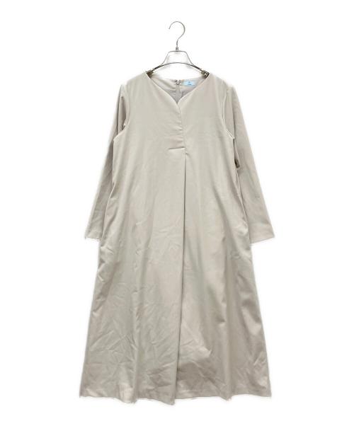 KUMIKYOKU（クミキョク）KUMIKYOKU (クミキョク) ハンサムツイル ワンピース ベージュ サイズ:3 未使用品の古着・服飾アイテム