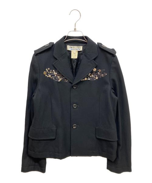 COMME des GARCONS COMME des GARCONS（コムデギャルソン コムデギャルソン）COMME des GARCONS COMME des GARCONS (コムデギャルソン コムデギャルソン) ピンデザイン装飾3Bジャケット ブラック サイズ:Sの古着・服飾アイテム