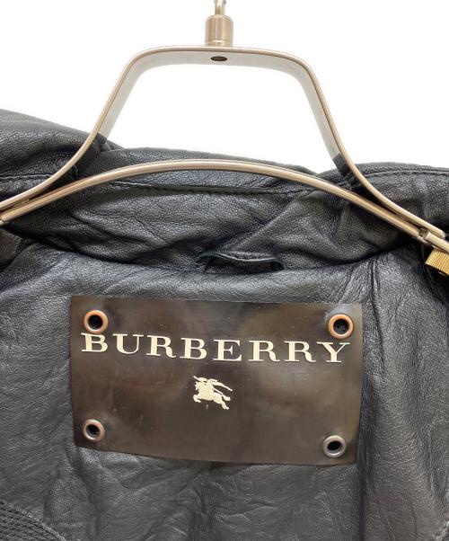 BURBERRY（バーバリー）BURBERRY (バーバリー) レザーショートトレンチジャケット ブラック サイズ:40の古着・服飾アイテム