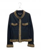 JUNYA WATANABE COMME des GARCONS(ジュンヤワタナベ コムデギャルソン）の古着「ブレードトリム装飾ジャケット」｜ブラック