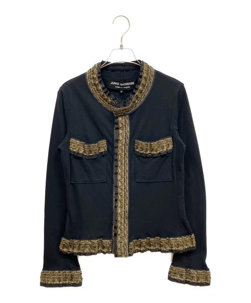 JUNYA WATANABE COMME des GARCONS（(ジュンヤワタナベ コムデギャルソン）JUNYA WATANABE COMME des GARCONS ((ジュンヤワタナベ コムデギャルソン) ブレードトリム装飾ジャケット ブラック サイズ:Sの古着・服飾アイテム