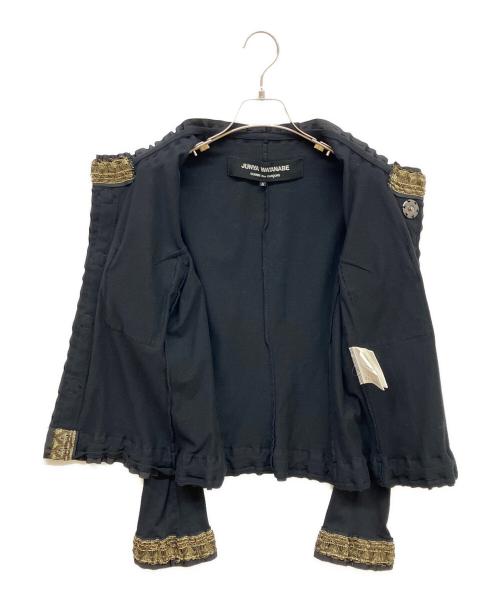 JUNYA WATANABE COMME des GARCONS（(ジュンヤワタナベ コムデギャルソン）JUNYA WATANABE COMME des GARCONS ((ジュンヤワタナベ コムデギャルソン) ブレードトリム装飾ジャケット ブラック サイズ:Sの古着・服飾アイテム