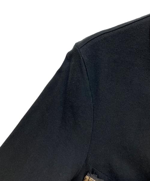 JUNYA WATANABE COMME des GARCONS（(ジュンヤワタナベ コムデギャルソン）JUNYA WATANABE COMME des GARCONS ((ジュンヤワタナベ コムデギャルソン) ブレードトリム装飾ジャケット ブラック サイズ:Sの古着・服飾アイテム