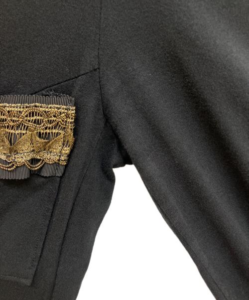 JUNYA WATANABE COMME des GARCONS（(ジュンヤワタナベ コムデギャルソン）JUNYA WATANABE COMME des GARCONS ((ジュンヤワタナベ コムデギャルソン) ブレードトリム装飾ジャケット ブラック サイズ:Sの古着・服飾アイテム