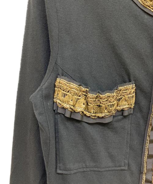 JUNYA WATANABE COMME des GARCONS（(ジュンヤワタナベ コムデギャルソン）JUNYA WATANABE COMME des GARCONS ((ジュンヤワタナベ コムデギャルソン) ブレードトリム装飾ジャケット ブラック サイズ:Sの古着・服飾アイテム