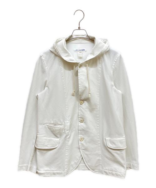 COMME des GARCONS SHIRT（コムデギャルソンシャツ）COMME des GARCONS SHIRT (コムデギャルソンシャツ) フーデッドジャケット ホワイト サイズ:Mの古着・服飾アイテム
