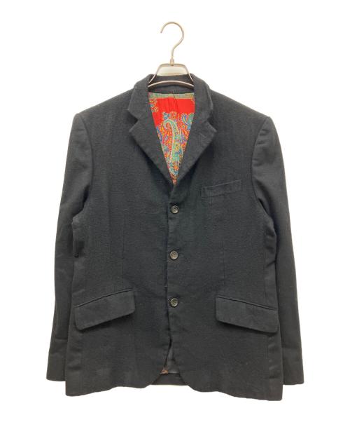 JUNYA WATANABE COMME des GARCONS（(ジュンヤワタナベ コムデギャルソン）JUNYA WATANABE COMME des GARCONS ((ジュンヤワタナベ コムデギャルソン) ウールテーラードジャケット ブラック サイズ:SIZE Sの古着・服飾アイテム