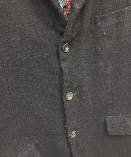 JUNYA WATANABE COMME des GARCONS（(ジュンヤワタナベ コムデギャルソン）JUNYA WATANABE COMME des GARCONS ((ジュンヤワタナベ コムデギャルソン) ウールテーラードジャケット ブラック サイズ:SIZE Sの古着・服飾アイテム