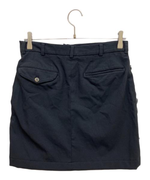 COMME des GARCONS（コムデギャルソン）COMME des GARCONS (コムデギャルソン) フリルタイトスカート ブラック サイズ:Sの古着・服飾アイテム