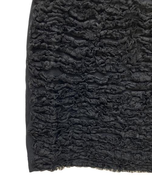 COMME des GARCONS（コムデギャルソン）COMME des GARCONS (コムデギャルソン) フリルタイトスカート ブラック サイズ:Sの古着・服飾アイテム
