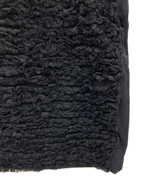 COMME des GARCONS（コムデギャルソン）COMME des GARCONS (コムデギャルソン) フリルタイトスカート ブラック サイズ:Sの古着・服飾アイテム
