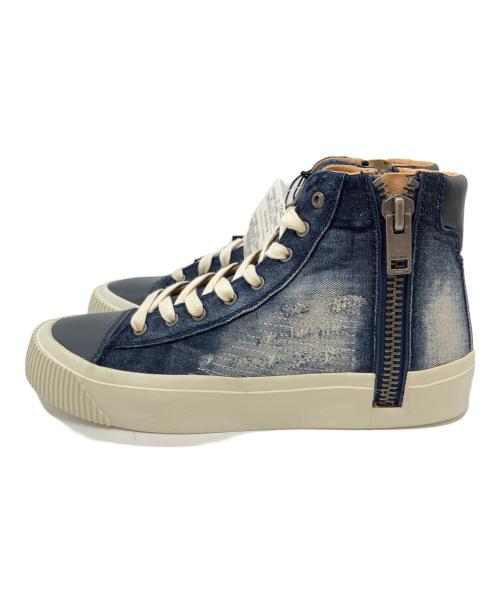 DIESEL（ディーゼル）DIESEL (ディーゼル) ハイカットデニムスニーカー インディゴ サイズ:US8.5の古着・服飾アイテム