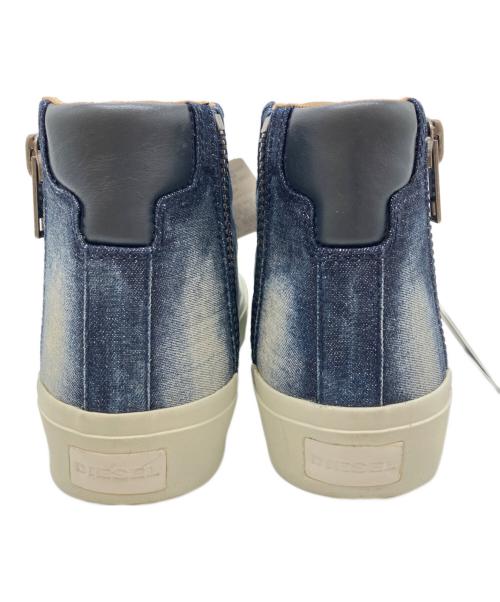 DIESEL（ディーゼル）DIESEL (ディーゼル) ハイカットデニムスニーカー インディゴ サイズ:US8.5の古着・服飾アイテム
