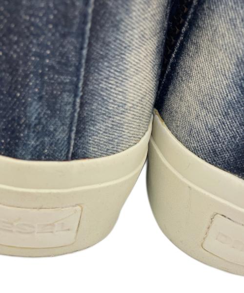 DIESEL（ディーゼル）DIESEL (ディーゼル) ハイカットデニムスニーカー インディゴ サイズ:US8.5の古着・服飾アイテム