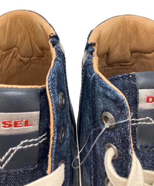 DIESEL（ディーゼル）DIESEL (ディーゼル) ハイカットデニムスニーカー インディゴ サイズ:US8.5の古着・服飾アイテム