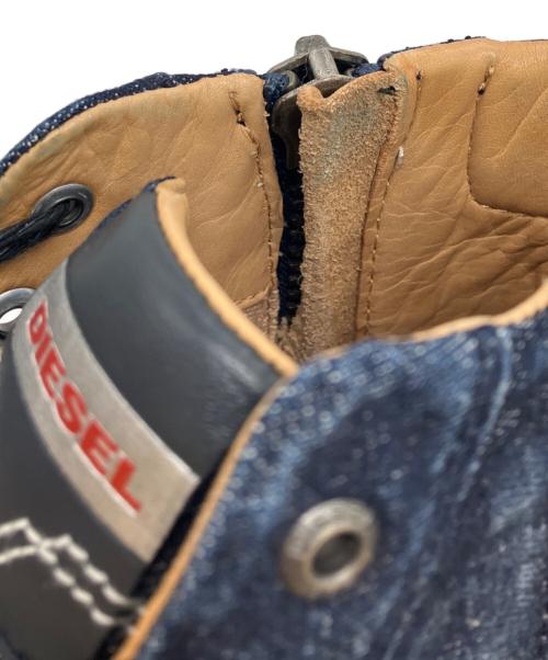 DIESEL（ディーゼル）DIESEL (ディーゼル) ハイカットデニムスニーカー インディゴ サイズ:US8.5の古着・服飾アイテム