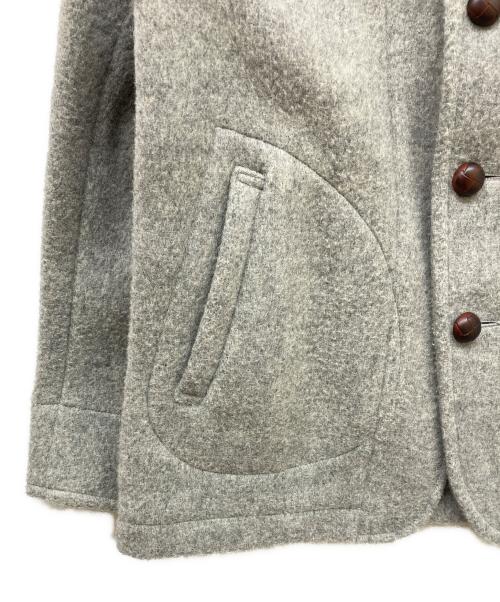 DANTON（ダントン）DANTON (ダントン) ウールモッサ丸衿ブルゾン グレー サイズ:36の古着・服飾アイテム