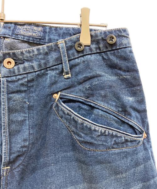 POLO JEANS（ポロジーンズ）POLO JEANS (ポロジーンズ) シンチバックデニムパンツ インディゴ サイズ:SIZE 34の古着・服飾アイテム