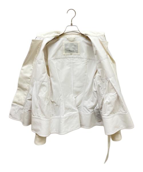 3.1 phillip lim（スリーワンフィリップリム）3.1 phillip lim (スリーワンフィリップリム) Double Belted Flounce Utility Jacket ホワイト サイズ:XSの古着・服飾アイテム