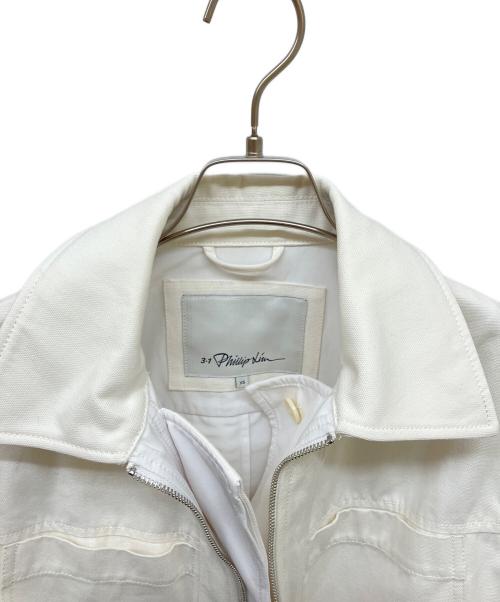3.1 phillip lim（スリーワンフィリップリム）3.1 phillip lim (スリーワンフィリップリム) Double Belted Flounce Utility Jacket ホワイト サイズ:XSの古着・服飾アイテム