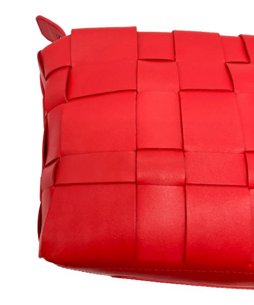 3.1 phillip lim（スリーワンフィリップリム）3.1 phillip lim (スリーワンフィリップリム) ODITA LATTICE POUCH レッドの古着・服飾アイテム