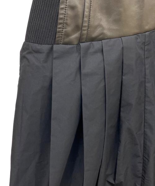 3.1 phillip lim（スリーワンフィリップリム）3.1 phillip lim (スリーワンフィリップリム) Belted Leather Skirt ブラックの古着・服飾アイテム