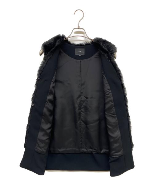 23区（ニジュウサンク）23区 (ニジュウサンク) ECOPEL エコファー コンビ ジレ ブラック サイズ:Mの古着・服飾アイテム