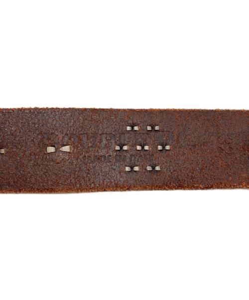 RRL（ダブルアールエル）RRL (ダブルアールエル) スタッズレザーベルト ブラウン サイズ:32の古着・服飾アイテム