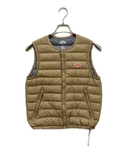 DANTON（ダントン）DANTON (ダントン) Crew Neck Inner Down Vest ベージュ サイズ:34の古着・服飾アイテム