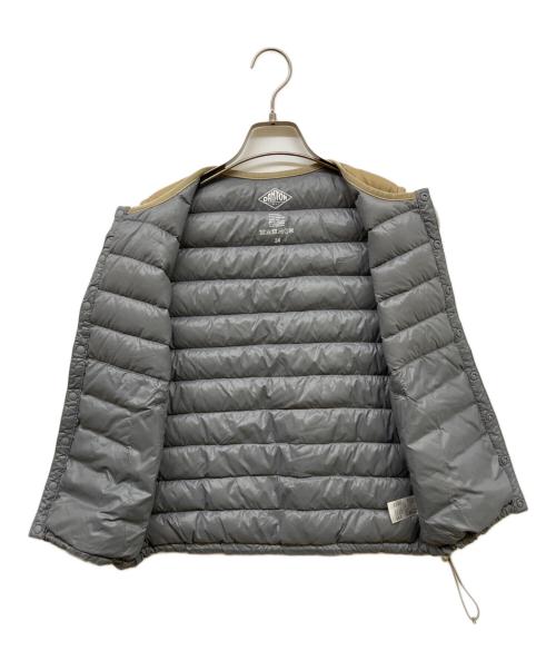 DANTON（ダントン）DANTON (ダントン) Crew Neck Inner Down Vest ベージュ サイズ:34の古着・服飾アイテム