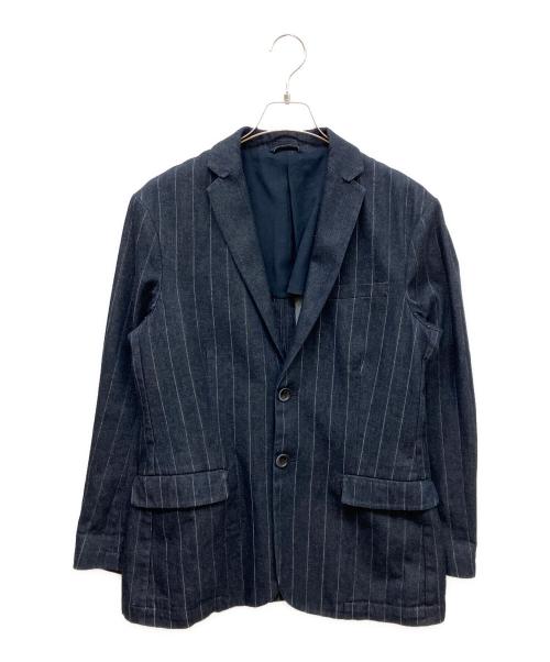 EMPORIO ARMANI（エンポリオ アルマーニ）EMPORIO ARMANI (エンポリオ アルマーニ) デニムテーラードジャケット インディゴ サイズ:Mの古着・服飾アイテム