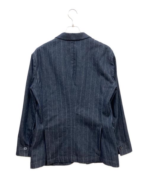 EMPORIO ARMANI（エンポリオ アルマーニ）EMPORIO ARMANI (エンポリオ アルマーニ) デニムテーラードジャケット インディゴ サイズ:Mの古着・服飾アイテム
