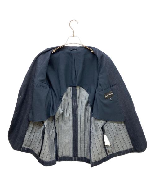 EMPORIO ARMANI（エンポリオ アルマーニ）EMPORIO ARMANI (エンポリオ アルマーニ) デニムテーラードジャケット インディゴ サイズ:Mの古着・服飾アイテム