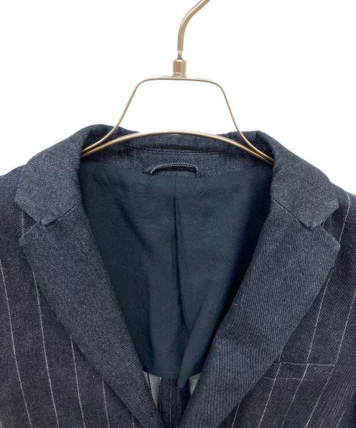 EMPORIO ARMANI（エンポリオ アルマーニ）EMPORIO ARMANI (エンポリオ アルマーニ) デニムテーラードジャケット インディゴ サイズ:Mの古着・服飾アイテム