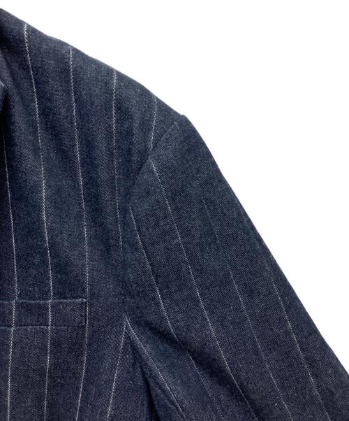 EMPORIO ARMANI（エンポリオ アルマーニ）EMPORIO ARMANI (エンポリオ アルマーニ) デニムテーラードジャケット インディゴ サイズ:Mの古着・服飾アイテム