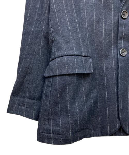 EMPORIO ARMANI（エンポリオ アルマーニ）EMPORIO ARMANI (エンポリオ アルマーニ) デニムテーラードジャケット インディゴ サイズ:Mの古着・服飾アイテム