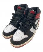 NIKEナイキ）の古着「Air Jordan 1 Retro High OG "Black Toe Reimagined"」｜ブラック×レッド