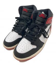 NIKE（ナイキ）の古着「Air Jordan 1 Retro High OG "Black Toe Reimagined"」｜ブラック×レッド