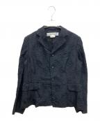 COMME des GARCONS COMME des GARCONSコムデギャルソン コムデギャルソン）の古着「フラワージャガードジャケット」｜ブラック