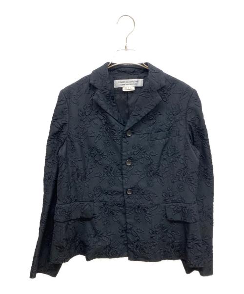 COMME des GARCONS COMME des GARCONS（コムデギャルソン コムデギャルソン）COMME des GARCONS COMME des GARCONS (コムデギャルソン コムデギャルソン) フラワージャガードジャケット ブラック サイズ:Sの古着・服飾アイテム