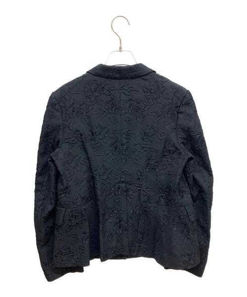 COMME des GARCONS COMME des GARCONS（コムデギャルソン コムデギャルソン）COMME des GARCONS COMME des GARCONS (コムデギャルソン コムデギャルソン) フラワージャガードジャケット ブラック サイズ:Sの古着・服飾アイテム