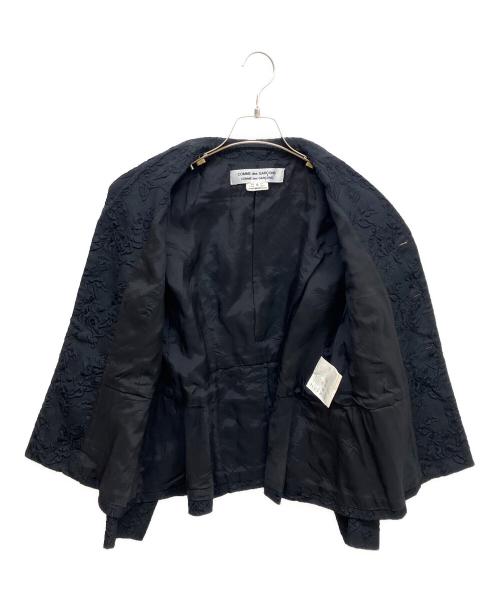 COMME des GARCONS COMME des GARCONS（コムデギャルソン コムデギャルソン）COMME des GARCONS COMME des GARCONS (コムデギャルソン コムデギャルソン) フラワージャガードジャケット ブラック サイズ:Sの古着・服飾アイテム