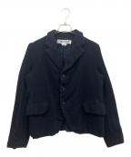 COMME des GARCONS COMME des GARCONSコムデギャルソン コムデギャルソン）の古着「ウール縮絨ジャケット」｜ネイビー