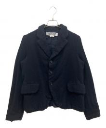 COMME des GARCONS COMME des GARCONS（コムデギャルソン コムデギャルソン）の古着「ウール縮絨ジャケット」｜ネイビー