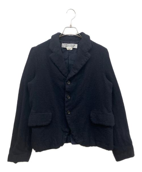 COMME des GARCONS COMME des GARCONS（コムデギャルソン コムデギャルソン）COMME des GARCONS COMME des GARCONS (コムデギャルソン コムデギャルソン) ウール縮絨ジャケット ネイビー サイズ:SIZE Mの古着・服飾アイテム