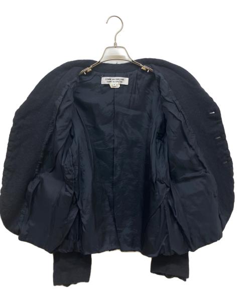 COMME des GARCONS COMME des GARCONS（コムデギャルソン コムデギャルソン）COMME des GARCONS COMME des GARCONS (コムデギャルソン コムデギャルソン) ウール縮絨ジャケット ネイビー サイズ:SIZE Mの古着・服飾アイテム