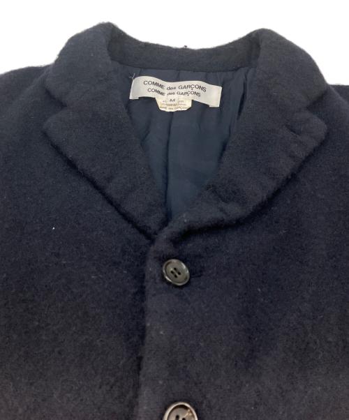 COMME des GARCONS COMME des GARCONS（コムデギャルソン コムデギャルソン）COMME des GARCONS COMME des GARCONS (コムデギャルソン コムデギャルソン) ウール縮絨ジャケット ネイビー サイズ:SIZE Mの古着・服飾アイテム