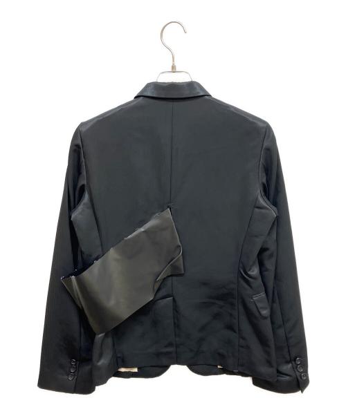 COMME des GARCONS（コムデギャルソン）COMME des GARCONS (コムデギャルソン) 異素材ドッキングテーラードジャケット ブラック サイズ:Sの古着・服飾アイテム