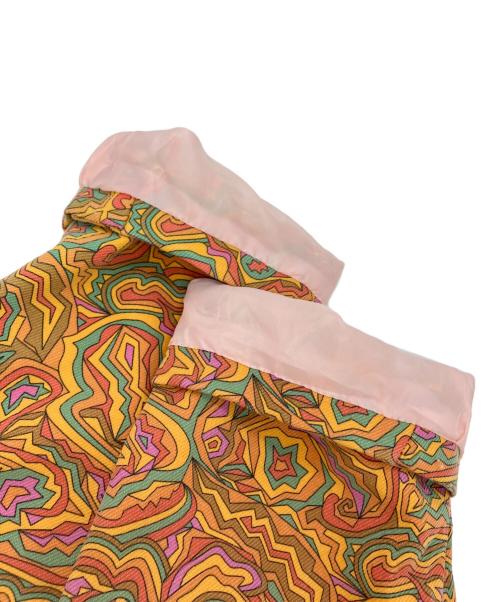 COMME des GARCONS HOMME PLUS（コムデギャルソンオムプリュス）COMME des GARCONS HOMME PLUS (コムデギャルソンオムプリュス) サイケデリック柄 テーラードジャケット オレンジ サイズ:Mの古着・服飾アイテム