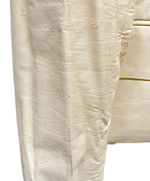COMME des GARCONS（コムデギャルソン）COMME des GARCONS (コムデギャルソン) ハートデザインフェイクレザージャケット ホワイト サイズ:SIZE Sの古着・服飾アイテム